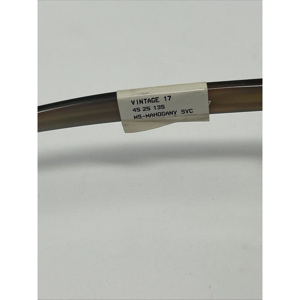 NWT Norman Childs VINTAGE 17 Sunglasses 45-25-135 MS Child Mahogany Syc Frames